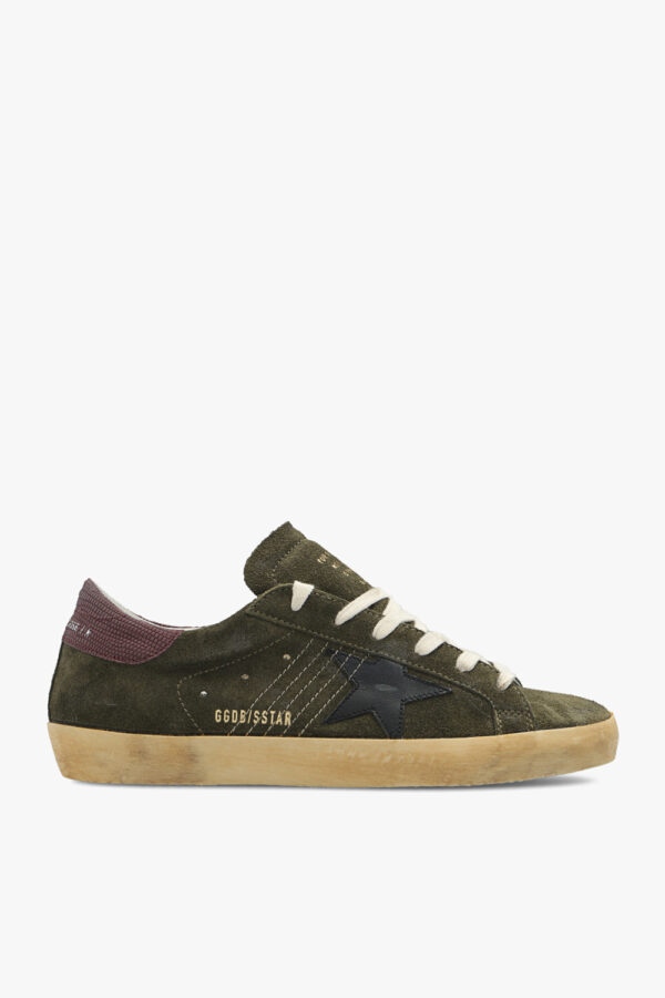 SUPER-STAR SUEDE UPPER WITH STITCHING ON QUARTER LEATHER STAR PRINT NABUK HEEL