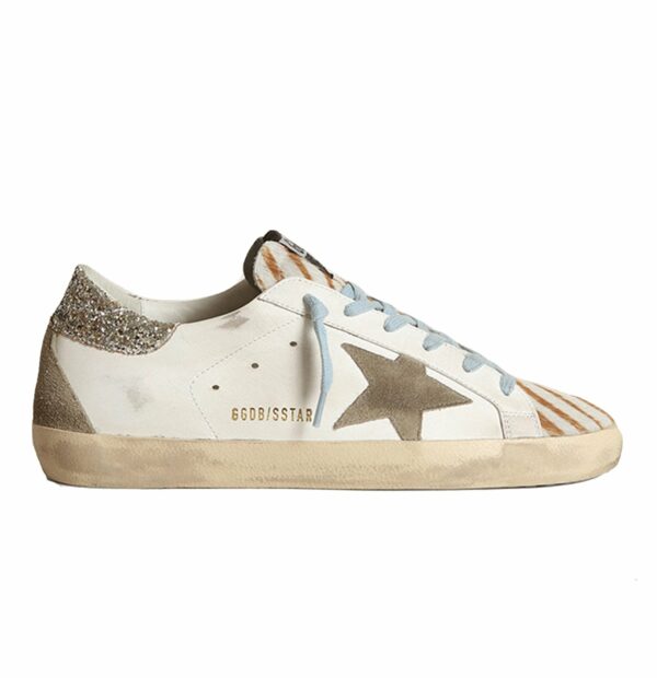 SUPER-STAR LEATHER UPPER SUEDE STAR AND SPUR GLITTER | Macarena Rivera