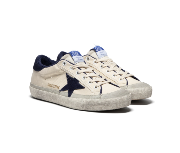 SUPER-STAR CANVAS UPPER NYLON TOUNGE SUEDE STAR AND HEEL SUEDE EDGE ...