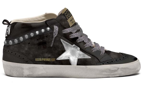 MID STAR SUEDE AND NAPPA UPPER LAMINATED STAR WAVE WITH STUDS